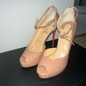 Christian Louboutin Round Chick Alta 120 Patent After Sun